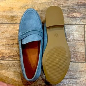 Size 9.5 Blue Suede Loafers